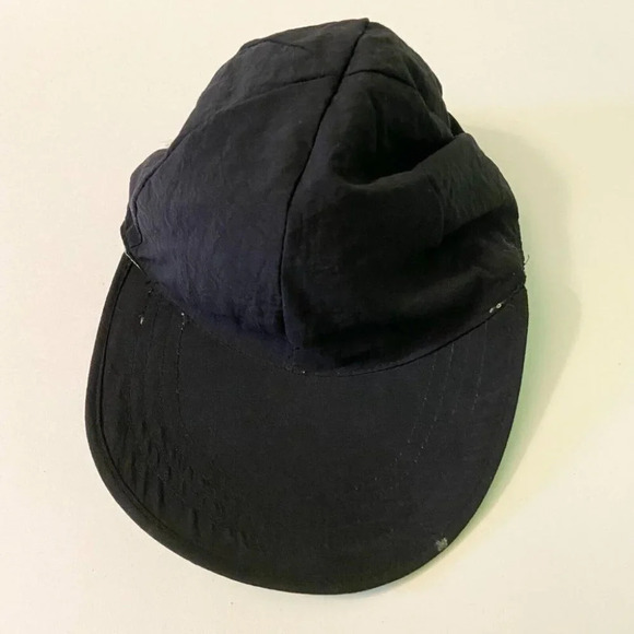 Vintage Reversible Kids Hat Neon Green and Black One Size Nylon Cap - Picture 6 of 11